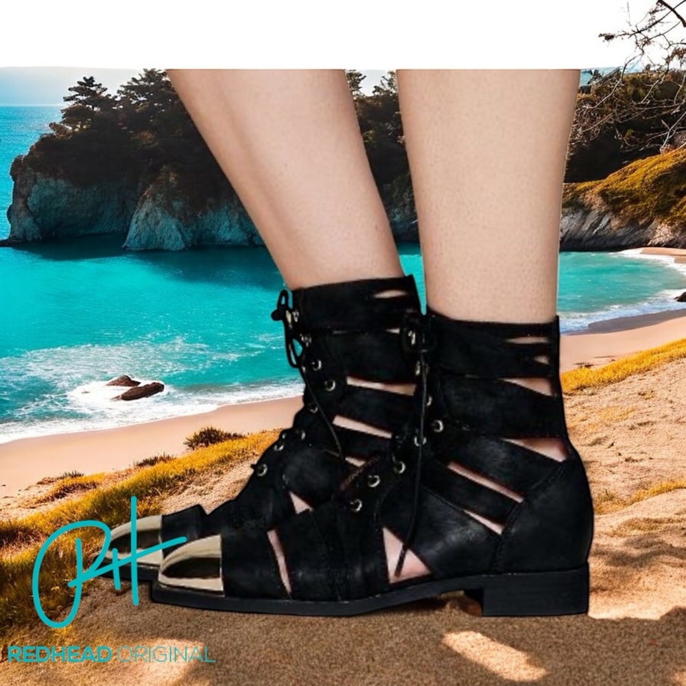 JEFFREY CAMPBELL SLASHED CAP TOE BOOT 9.5 NWT
